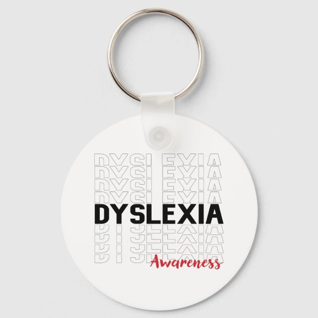 Dyslexia Keychain (Front)