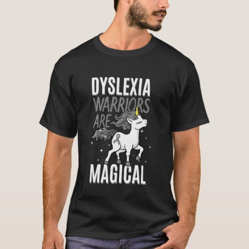 Dyslexia Magical Unicorn Learning Disability Dysle T_Shirt