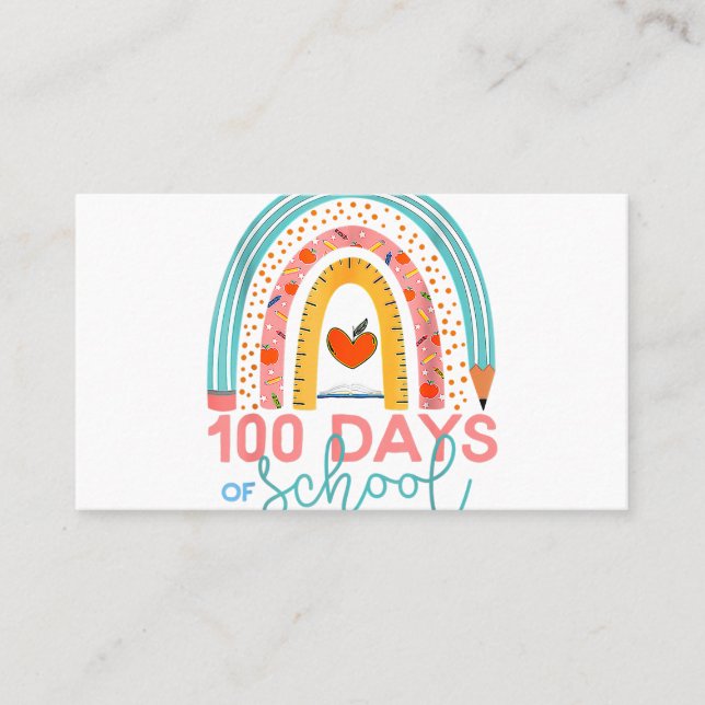 Dyslexia Rainbow Connection Over Compliance Sped T Business Card (Front)