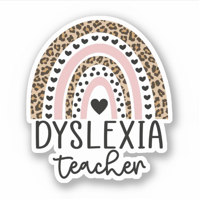 Dyslexia Teacher Dyslexia Awareness Month Sticker (Front)