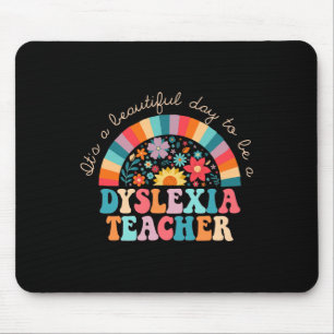Dyslexia Teacher Retro Dyslexia Sped Therapist Rai Mouse Pad