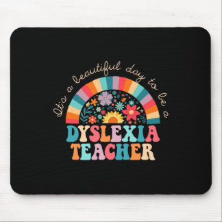 Dyslexia Teacher Retro Dyslexia Sped Therapist Rai Mouse Pad