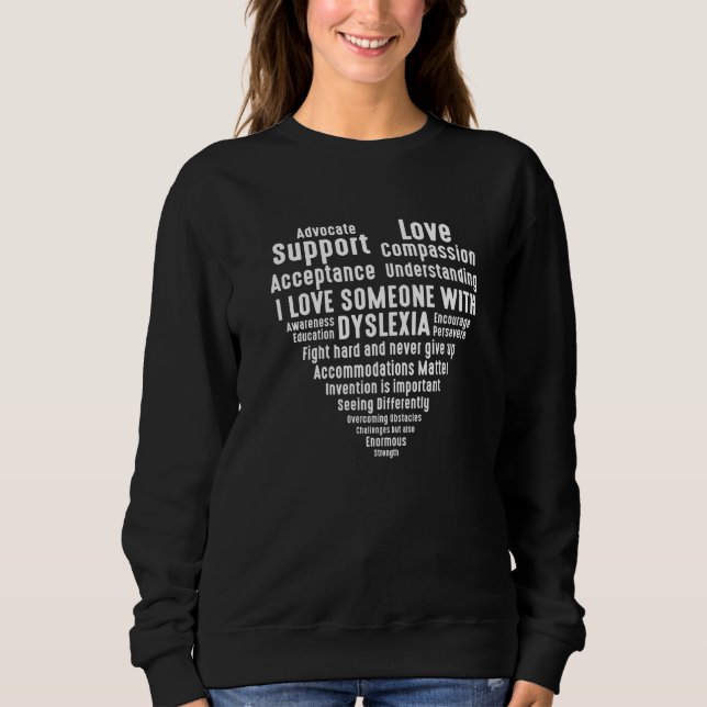 Dyslexia Teacher Therapist Dyslexic Therapy  4 Sweatshirt (Front)