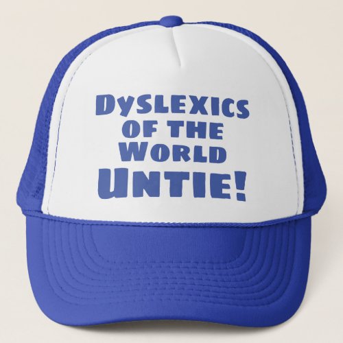 Dyslexia Theme Trucker Hat