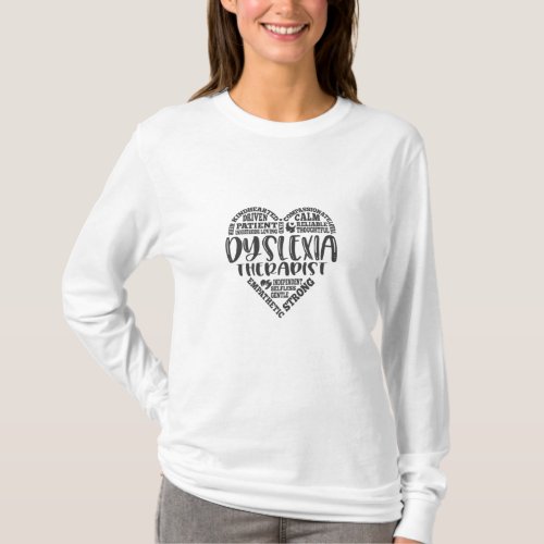 Dyslexia Therapist dyslexia dyslexic T_Shirt