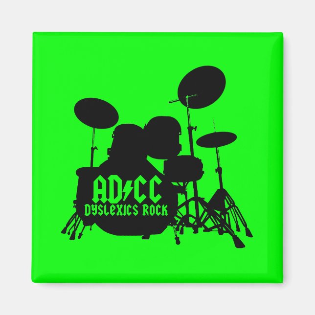 Dyslexic humor magnet (Front)