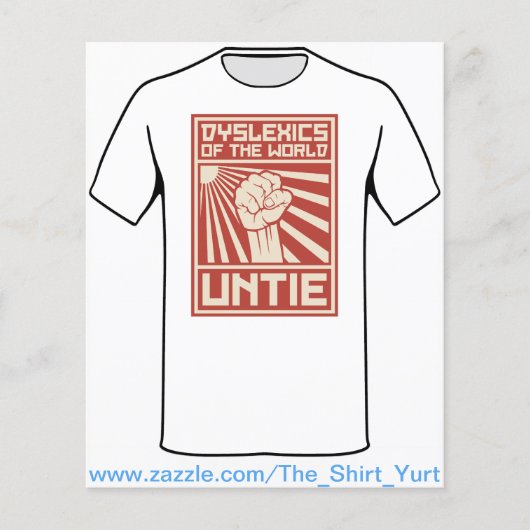 Dyslexics of the World UNTIE (Front)