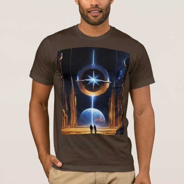 Dyson StarGate – Futuristic Cosmic Structure Tee (Front)