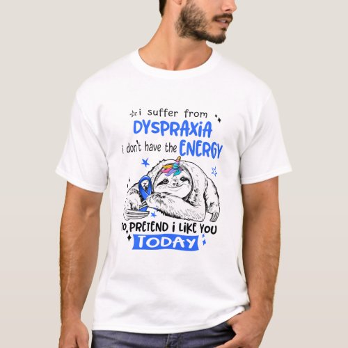 Dyspraxia Awareness Month Ribbon Gifts T_Shirt