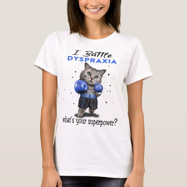 Dyspraxia Awareness Ribbon Support Gifts T-Shirt (Front)