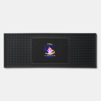 Dystonia Awareness Funny Unicorn Friend Family Sup Bar Mat