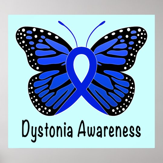 Dystonia Awareness Ribbon of Hope Poster | Zazzle.com