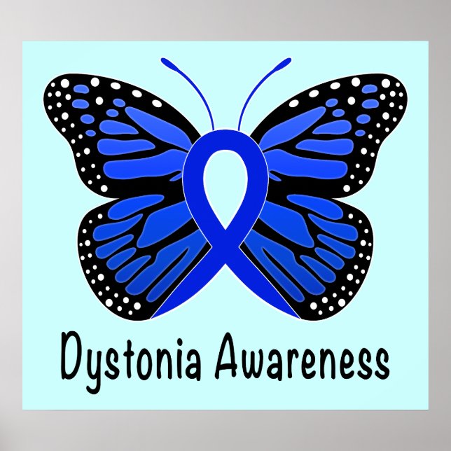 Dystonia Awareness Ribbon of Hope Poster (Front)