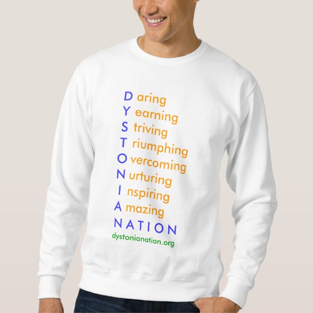 Dystonia Nation TS5 Sweatshirt (Front)