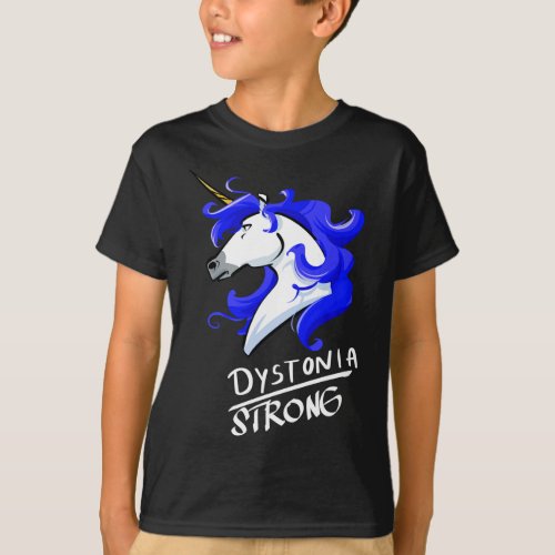 Dystonia Unicorn Strong T_Shirt