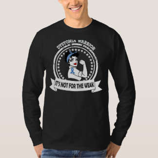 Dystonia Warrior  It's Not For The Weak Blue Ribbo T-Shirt