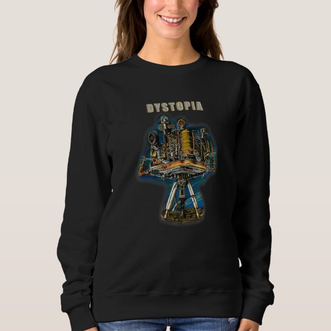 Dystopia  Futuristic Sweatshirt (Front)