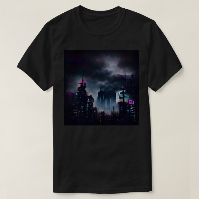 Dystopia of reality Digital art made by artificial T-Shirt (Design Front)