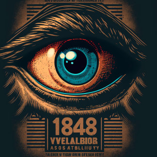 Dystopian big brother is watching you poster