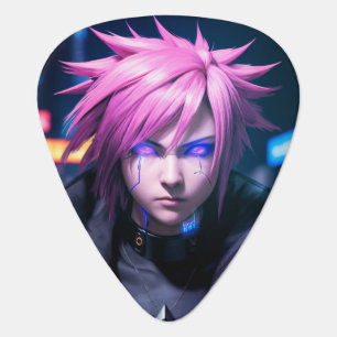 Dystopian Cyberpunk Sci-Fi Future Street Punk 01 Guitar Pick