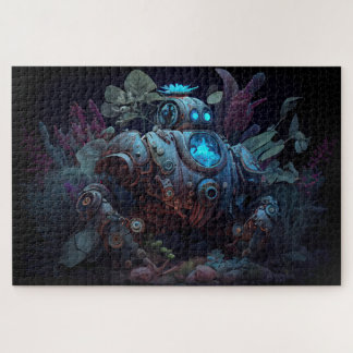 Dystopian Robot & Plants Jigsaw Puzzle