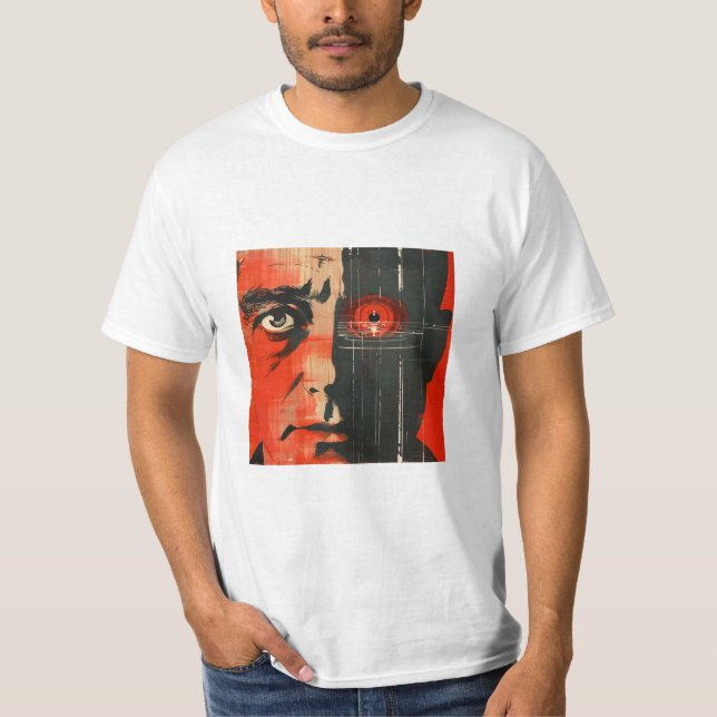 Dystopian Robotic Eye T-Shirt (Front)