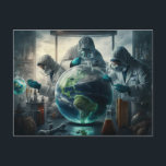 Dystopian World Experiment - Concept Art - Fantasy Postcard<br><div class="desc">Dystopian scientific experiments on the planet earth,  concept art postcard</div>