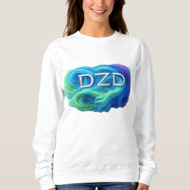DZD Logo Swirling Colours Sweatshirt (Front)