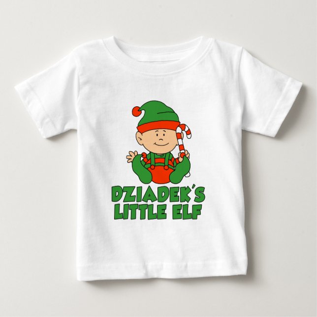 Dziadek's Little Elf Baby T-Shirt (Front)