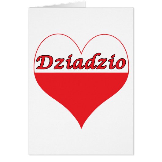 Dziadzio Polish Heart Cards (Front)