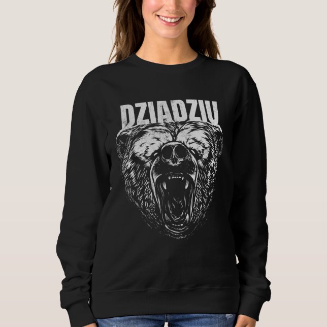 Dziadziu Bear Polish Grandpa Sweatshirt (Front)