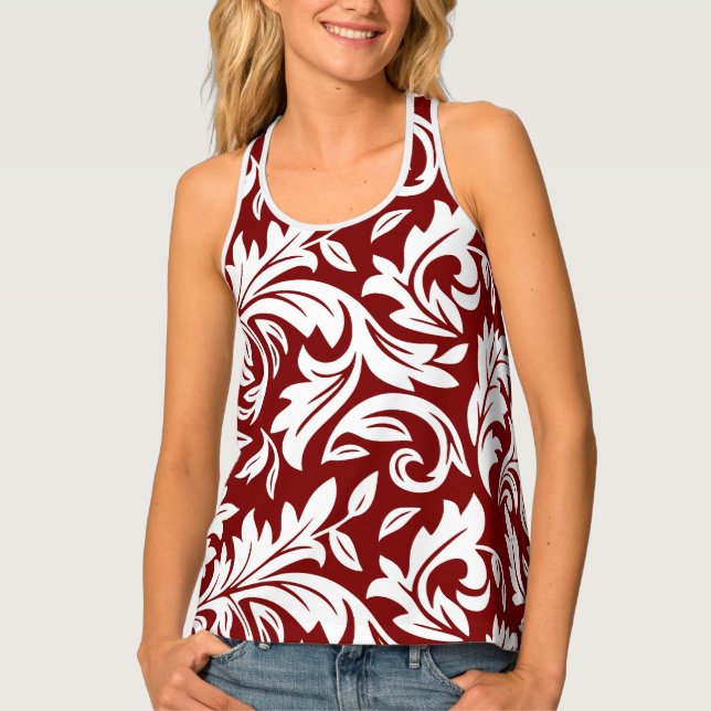 E0001 Deep Red - Women's Tank Top (Front)