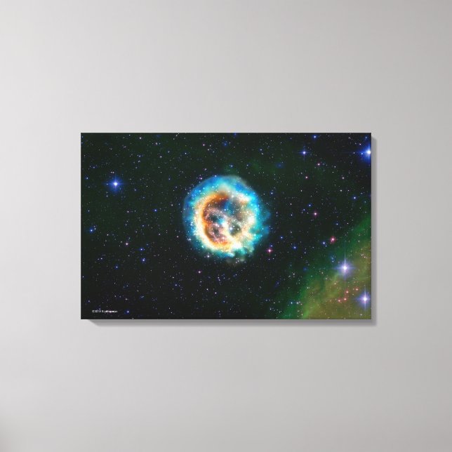 E0102, Adding a New Dimension to an Old Explosion Canvas Print (Front)