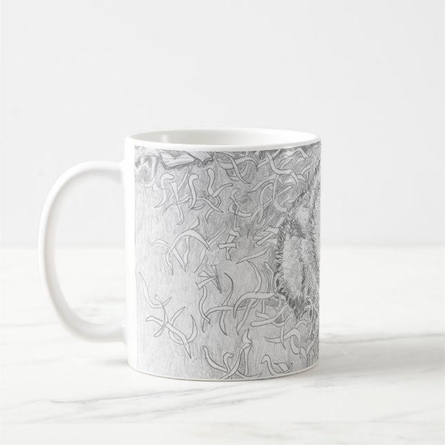 E14 SPREAD THE WORD PROTECT WILDLIFE CROW DONATION COFFEE MUG (Left)