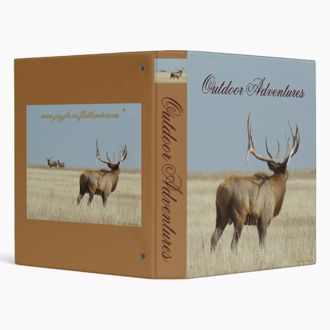 E20 Bull Elk Challenger 3 Ring Binder (Background)