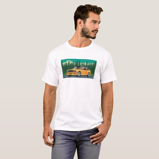 E30 German car T-Shirt (Front Full)