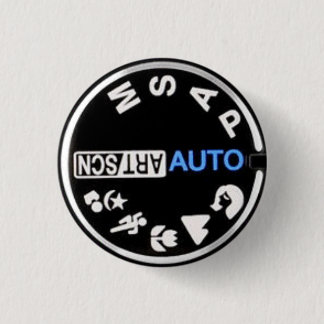 E30 Mode Dial Pinback Button
