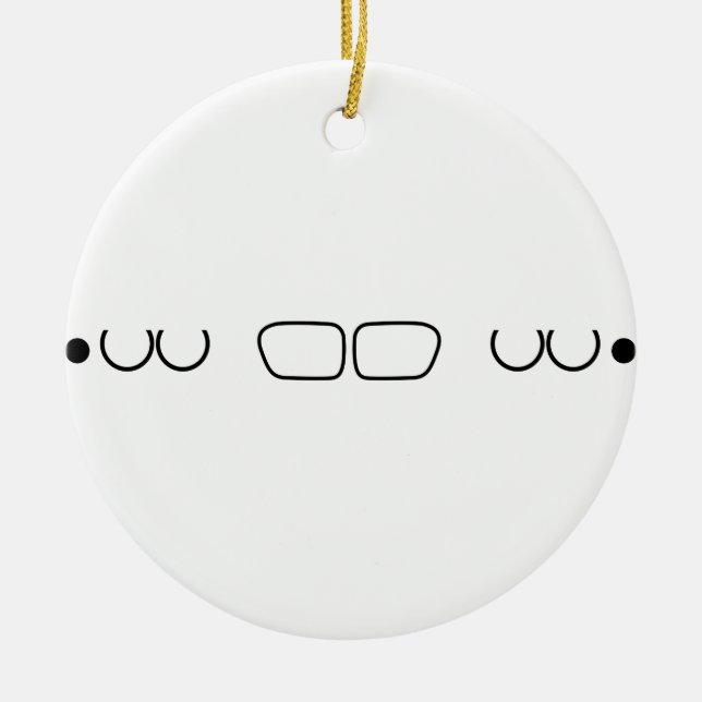 e39 black.png ceramic ornament (Front)