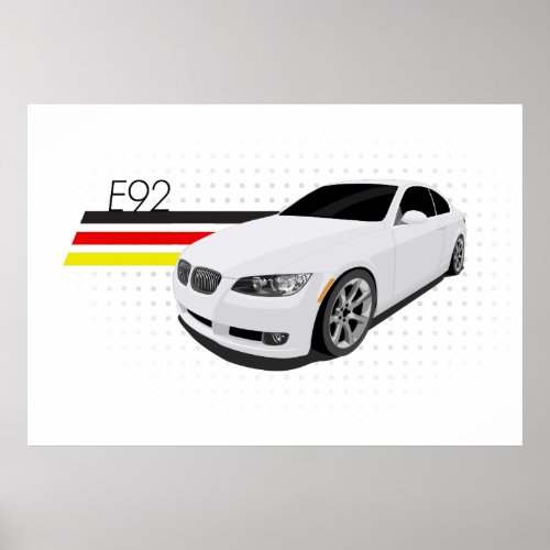 E92 Coupe Poster