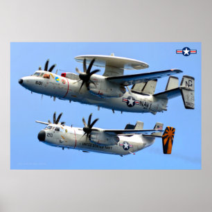 E-2C Hawkeye and C-2 Greyhound Poster