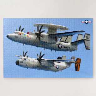 E-2C HAWKEYE and C-2A GREYHOUND (20x30 INCH) Jigsaw Puzzle