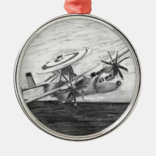 E-2C Hawkeye (Screwtop) Metal Ornament