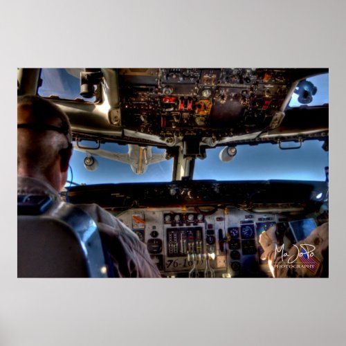 E_3 AWACS Air Refueling HDR Poster