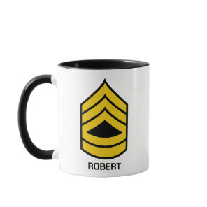E-7 Sergeant 1st class US Army Rank Mug