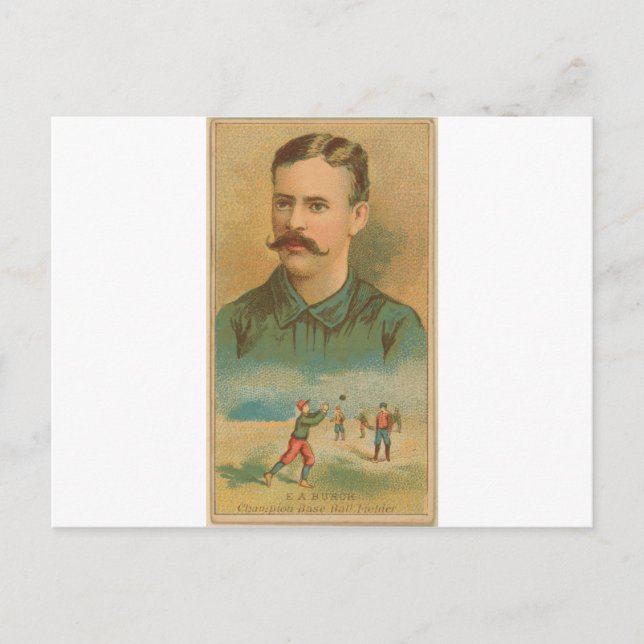 E. A. Burch, Brooklyn Trolley-Dodgers Postcard (Front)