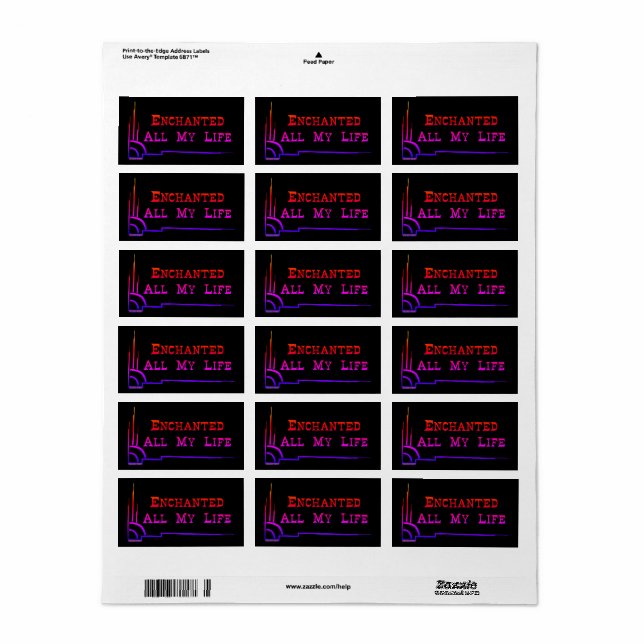 e.a.m.l. ADDRESS LABEL SIZE STICKERS studio miiri (Full Sheet)