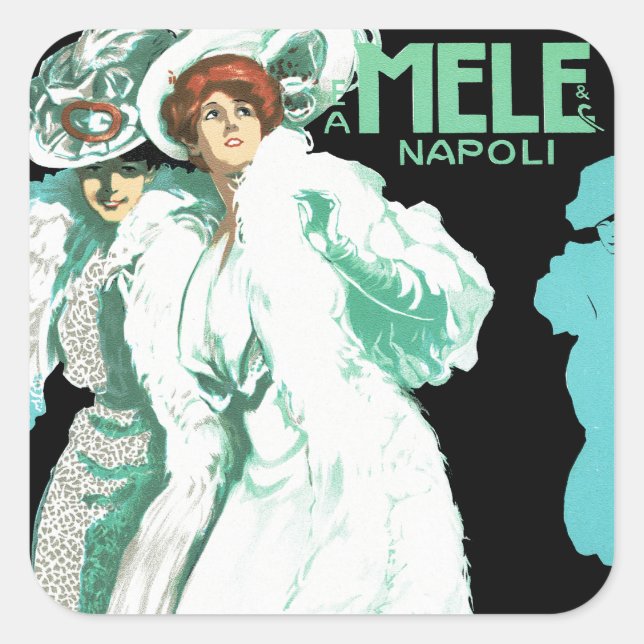 E.A. Melle and Co. ~ Napoli Square Sticker (Front)