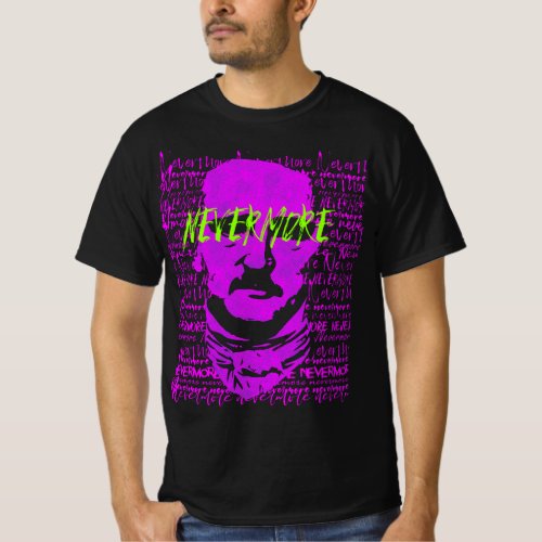 E Allan Poe The Raven Nevermore Quote T Shirt
