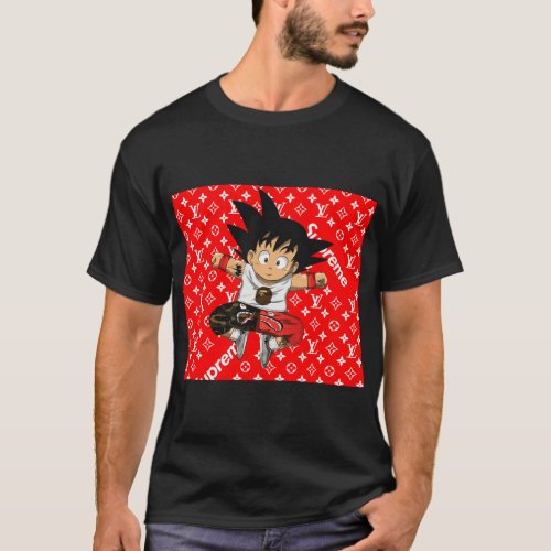 EAnhgocUpZZLittle Goku Red png T_Shirt