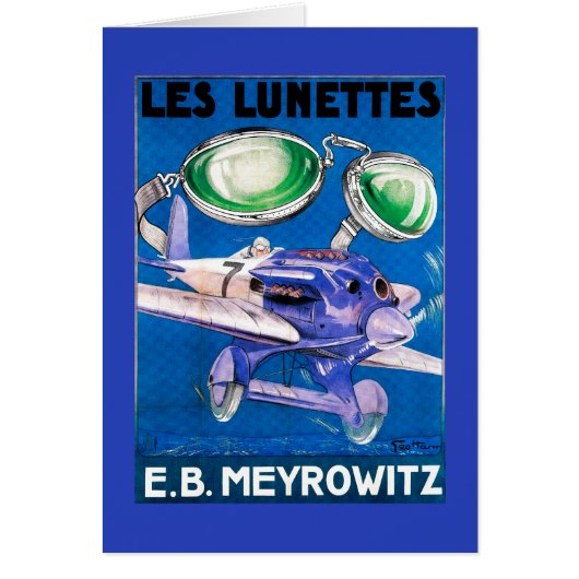 E.B. Meyrowitz Flying Goggles Advertisement Cards (Front)